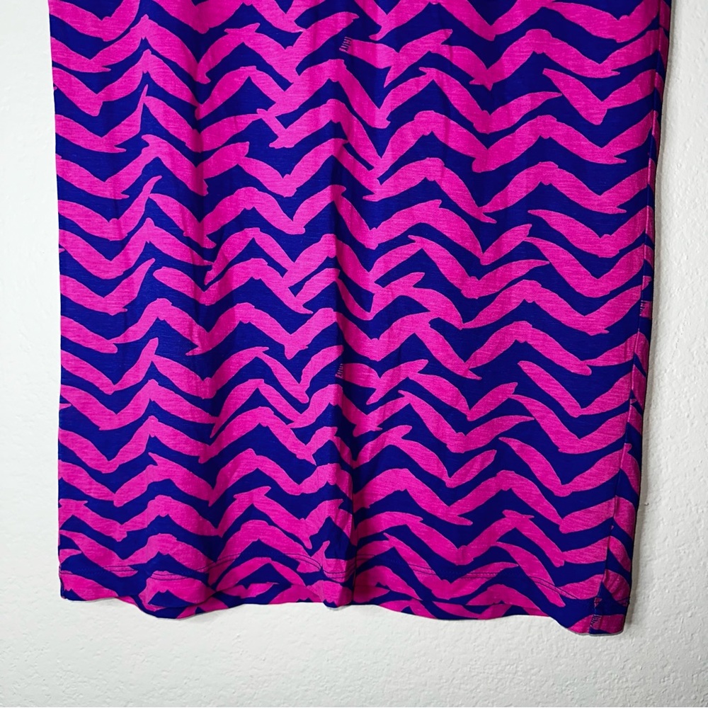 LILLY PULITZER pout pink Get Lucky cap sleeve Robyn t-shirt dress S - Picture 4 of 13